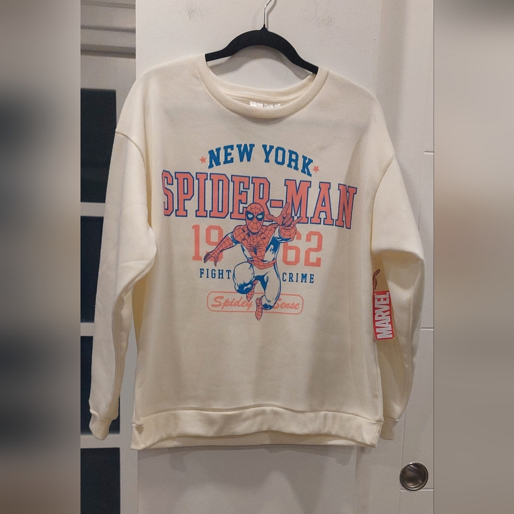 Marvel Spider-Man Cream Sweater
